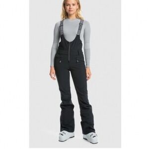 Roxy Womens Summit  Technical Black Snow Bib Overalls Pants Size S Skiing Alpine